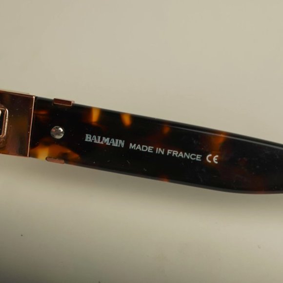 Balmain BL2044B Burgundy Tortoise Square Sunglasses - Picture 8 of 8